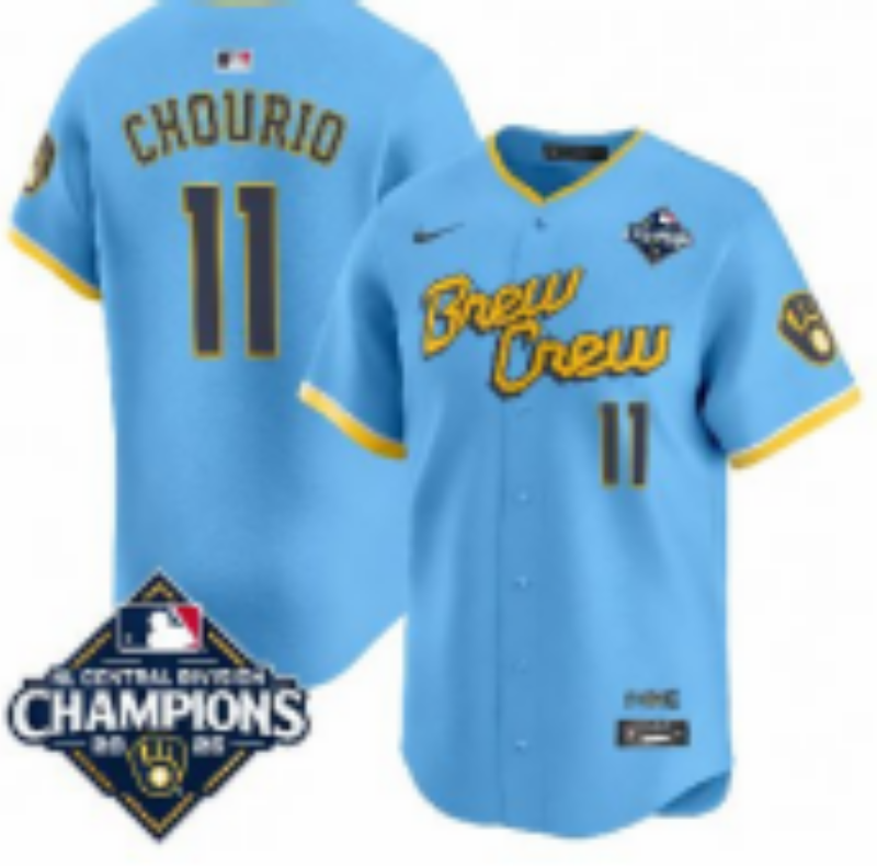 Women Milwaukee Brewers #11 Jackson Chourio Blue Nike 2026 World Series jersey 102106